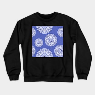 Seamless pattern with floral mandala Crewneck Sweatshirt